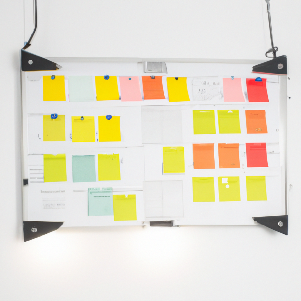 Onze methodologie uitgelegd op een bord met lichtdiagrammen